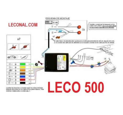Comprar LECO500. KIT ELECTRICO 7 Polos UNIVERSAL para vehiculos con ordenador a bordo. online