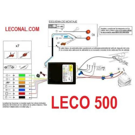 Comprar LECO500. KIT ELECTRICO 7 Polos UNIVERSAL para vehiculos con ordenador a bordo. online