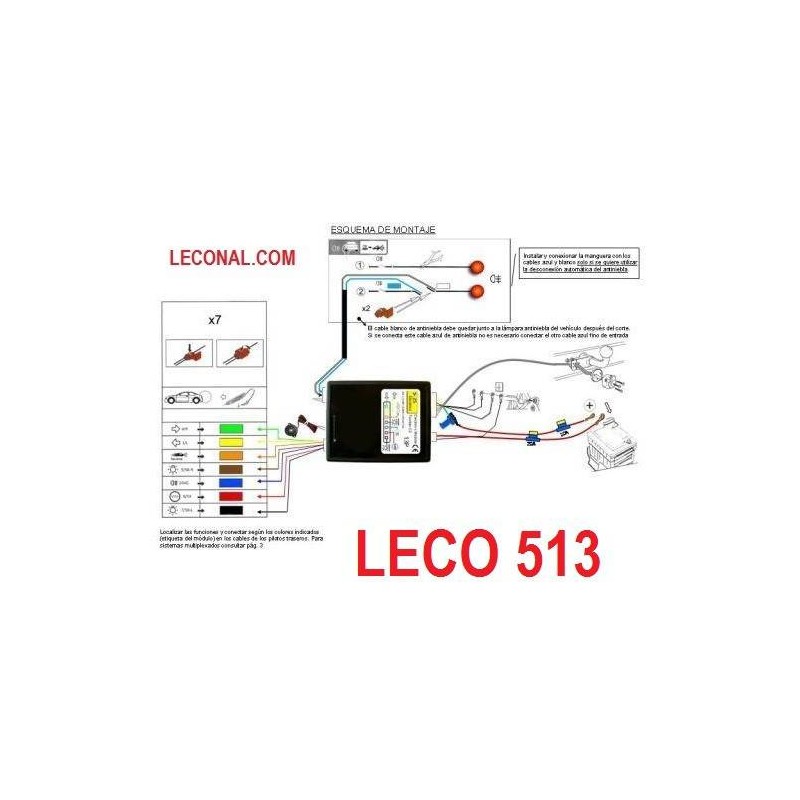 Comprar LECO513. KIT ELECTRICO 13 Polos UNIVERSAL que Desconecta los Sensores de Aparcamiento. online