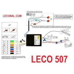 LECO507. KIT ELECTRICO 7 Polos UNIVERSAL que Desconecta los Sensores de Aparcamiento. Leer mas ...