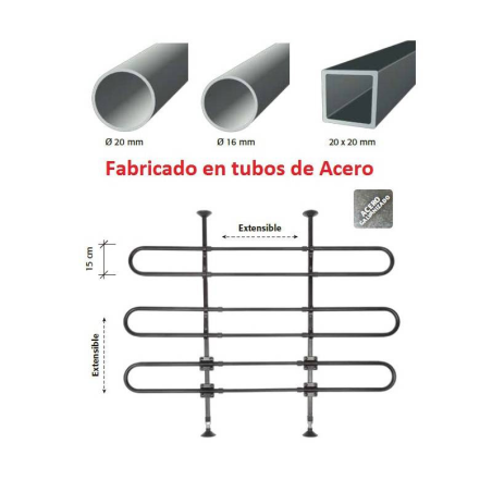 Separador de carga metálico para Citroen Jumpy (III) - (Spacetourer)