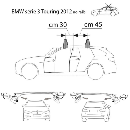 Comprar Juego de Barras para BMW SERIE 3 TOURING F31 S/Railing online