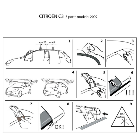 Comprar Juego 2 Barras para CITROEN C3 (II) (2009 a 2017)