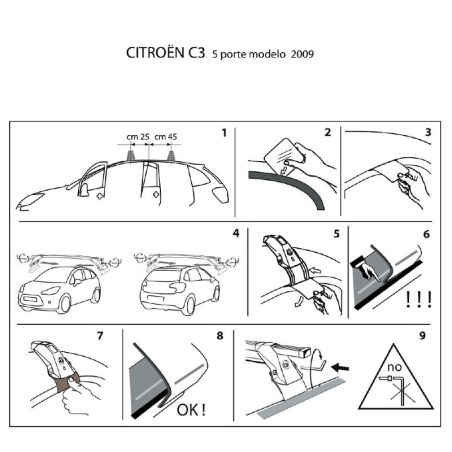 Comprar Juego de 2 barras para Citroen C3 (II) de 2009 a 2017 online