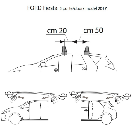 comprar Juego de barras ACERO LONGPLAY para Ford FIESTA +2017 online