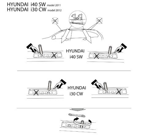 Comprar Juego de 2 Barras para HYUNDAI i30 cw +2012 online