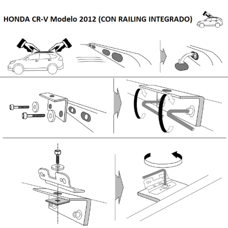 Comprar Juego de 2 barras LONGPLAY para HONDA CR-V 2012-2018 online