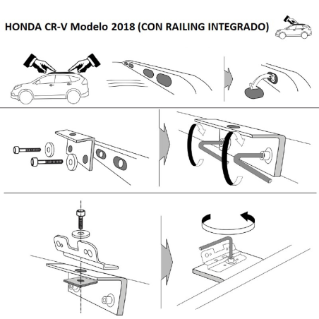 Comprar Juego de 2 barras LONGPLAY para HONDA CR-V +2018 online