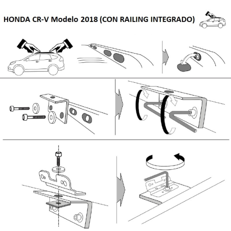 Comprar Juego 2 Barras ALU Honda CR-V (V) 2018 a 2023.