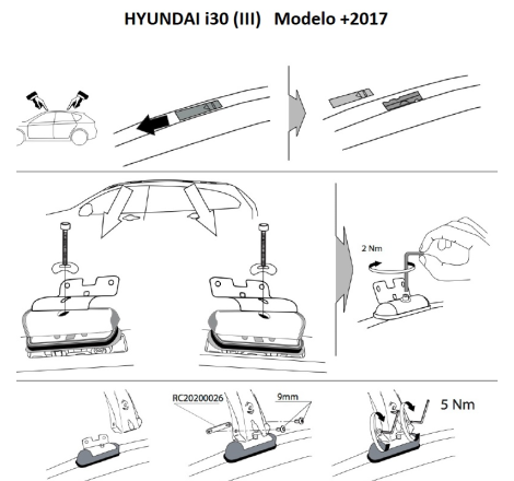 Comprar Juego 2 Barras para Hyundai i30 (III) (2017 a 2027)