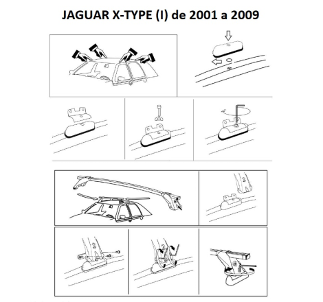 Comprar Juego 2 Barras ALU Jaguar X-TYPE (I) 2001 a 2009.
