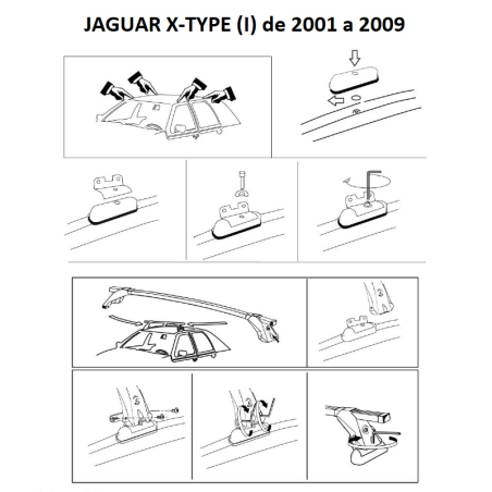 Comprar Juego 2 Barras ALU Jaguar X-TYPE (I) 2001 a 2009.