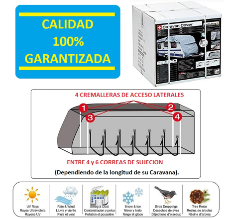 Comprar Funda Exterior de Proteccion para Caravanas hasta 425cm online