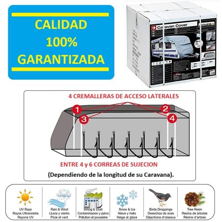 Comprar Funda Exterior de Proteccion para Caravanas hasta 425cm online