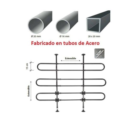 Separador de carga metálico para Vw. Transporter (T5) de 2003 a 2015