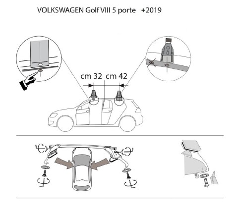 Comprar Juego de Barras ALUM. para VW GOLF VIII online