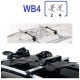 Portaesquís WB4 fabricado en Aluminio, para 4 pares de esquís ó 2 tablas.