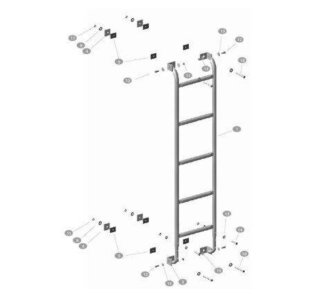 Comprar ESCALERA FIJA de PORTAEQUIPAJES I. DAILY H2, 2014-2029 online