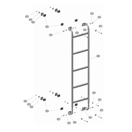 Comprar ESCALERA FIJA de PORTAEQUIPAJES I. DAILY H2, 2014-2029 online