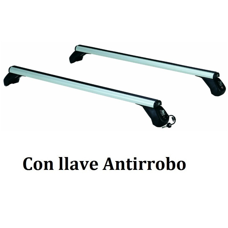 Juego de 2 Barras Aluminio Longplay ALU para JEEP COMMANDER (I) de 2006 a 2010. Ref: 109121162.