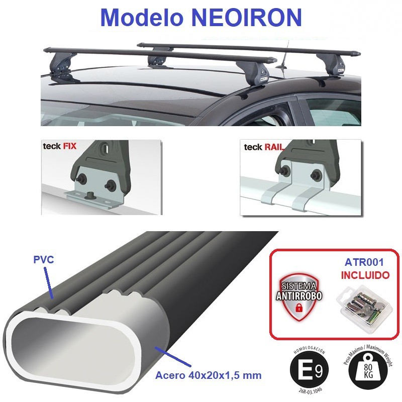 Juego de Barras NEOIRON para Audi A3 SPORTBACK (III) de 2012-2020.