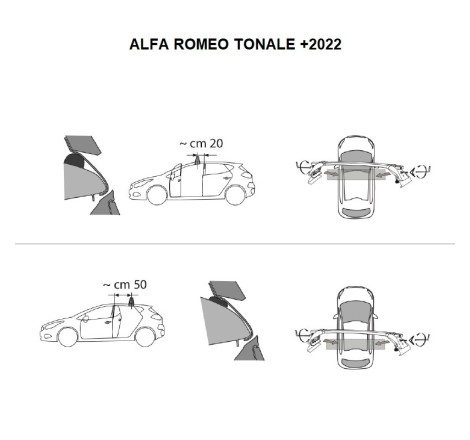 Comprar Juego 2 Barras para Alfa Romeo TONALE (2022 a 2032)