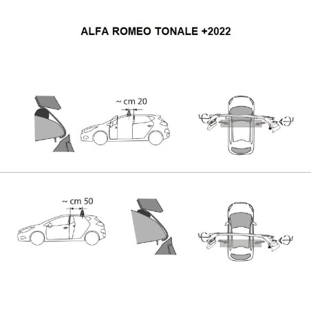 Comprar Juego de 2 Barras para Alfa Romeo TONALE online