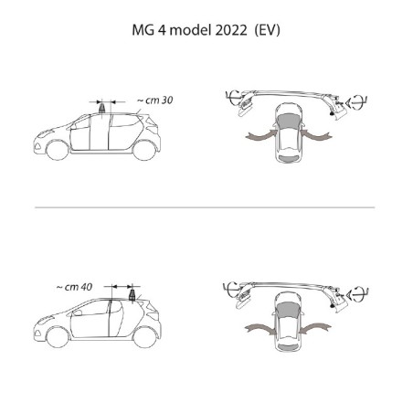 Comprar Juego 2 Barras para MG4 (I) (2022 a 2030)