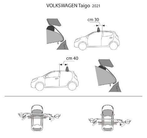 Comprar Juego 2 Barras ALU Volkswagen TAIGO (I) 2021 a 2029.