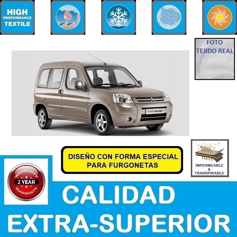 Comprar funda exterior transpirable para Citroen Berlingo 1996-2010