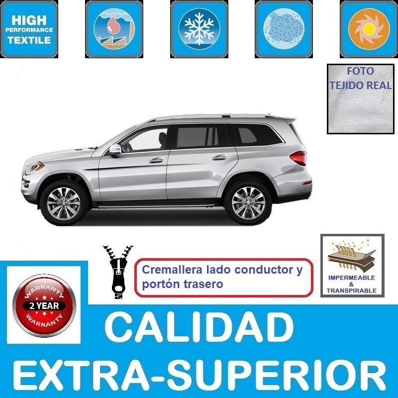 Funda exterior transpirable de Mercedes GL (X166) de 2012 a 2016