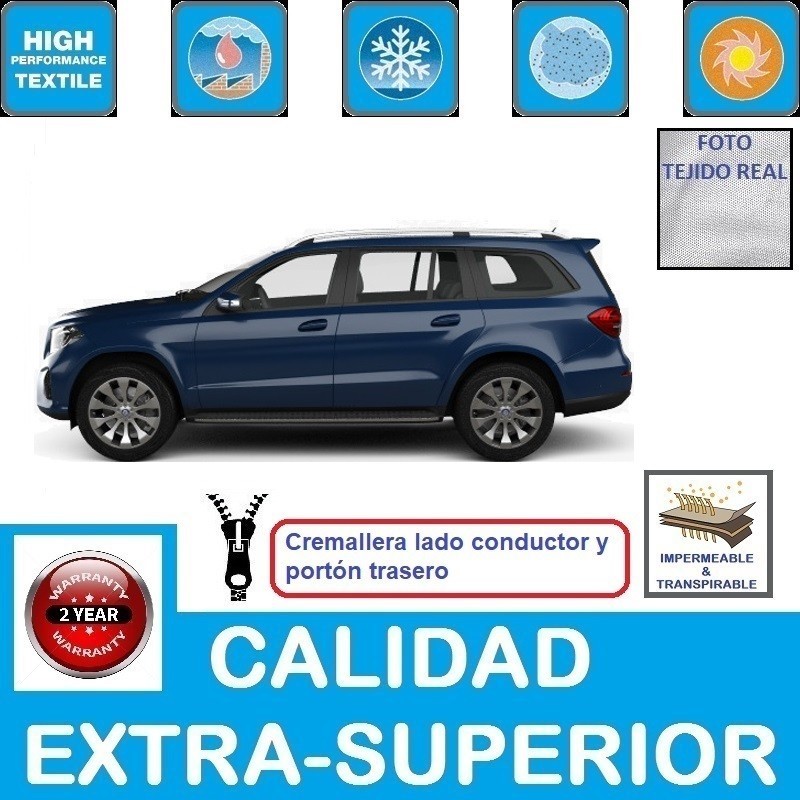 Funda exterior transpirable de Mercedes GLS (X166) de 2016 a 2020