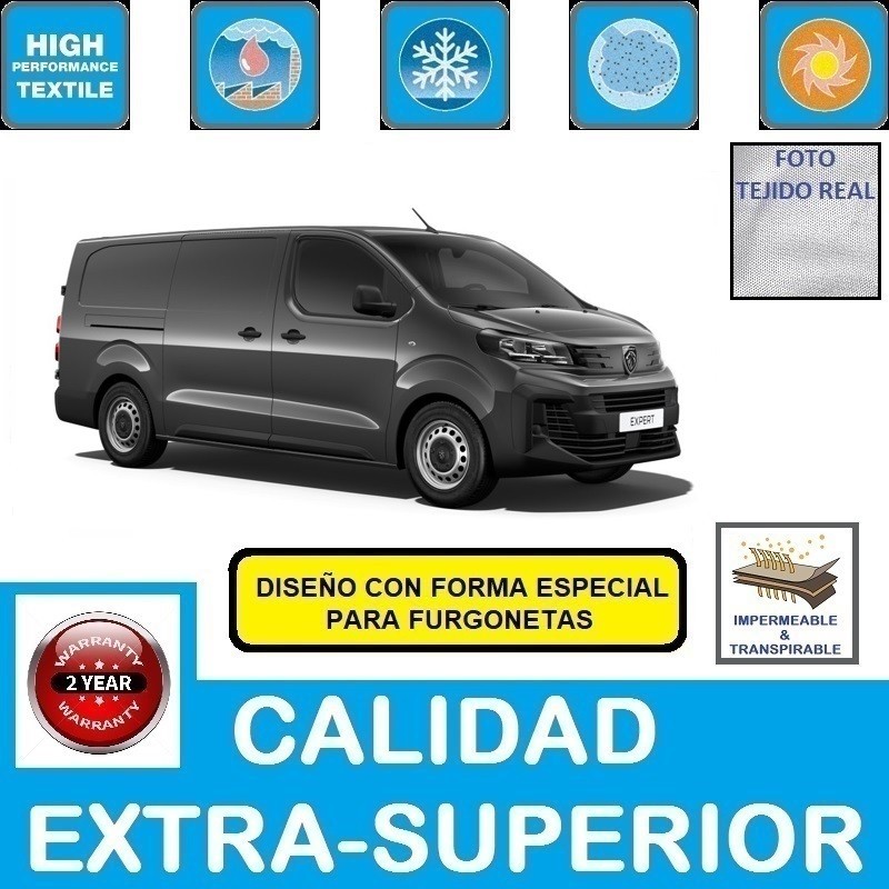Funda exterior transpirable de Peugeot TRAVELLER (Modelos M y XL)