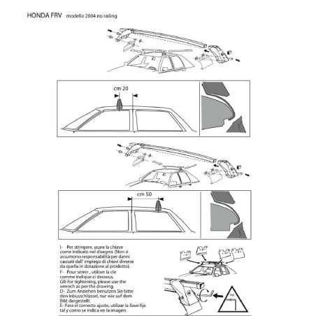 Comprar Juego 2 Barras ALU Honda FR-V2004 a 2011.