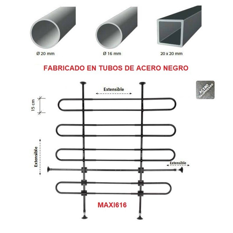 Separador de carga metálico para Nissan Interstar H2-H3 de 2003 a 2010
