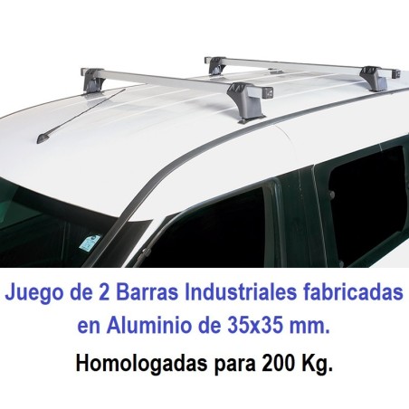 Juego de 2 Barras Industriales Aluminio 35mm. para Ren. EXPRESS (I)