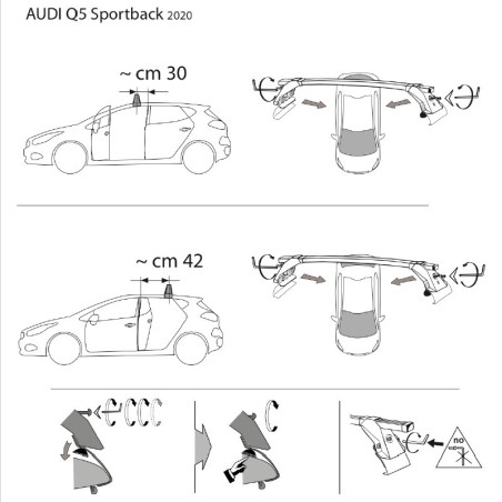 Comprar Juego de 2 barras Longplay ALU Audi Q5 Sportback de 2021-2024