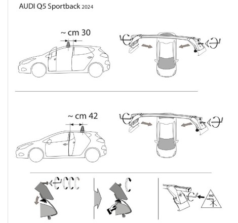Comprar Juego de 2 barras Longplay ALU Audi Q5 Sportback de 2021-2024