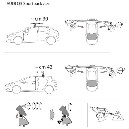 Comprar Juego de 2 barras Longplay ALU Audi Q5 Sportback de 2021-2024